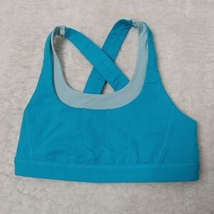 Lululemon Stash 'n Run Bra Turquoise Size 4